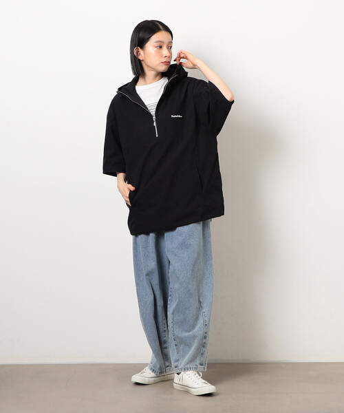 Purple&Yellow(パープルアンドイエロー)の「コットンナイロンツイル アノラック(ブルゾン・メンズ・ネイビー/ブラック・SMALL/MEDIUM/LARGE)」の6枚目の写真