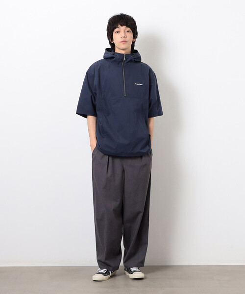 Purple&Yellow(パープルアンドイエロー)の「コットンナイロンツイル アノラック(ブルゾン・メンズ・ネイビー/ブラック・SMALL/MEDIUM/LARGE)」の10枚目の写真