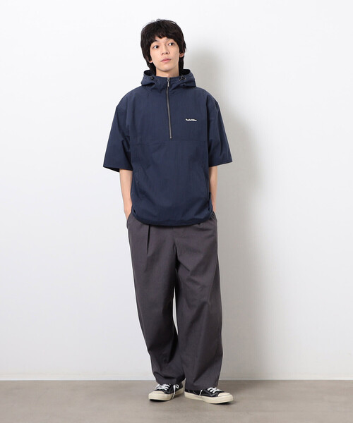 Purple&Yellow(パープルアンドイエロー)の「コットンナイロンツイル アノラック(ブルゾン・メンズ・ネイビー/ブラック・SMALL/MEDIUM/LARGE)」の11枚目の写真