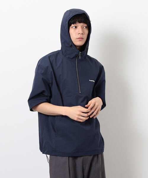 Purple&Yellow(パープルアンドイエロー)の「コットンナイロンツイル アノラック(ブルゾン・メンズ・ネイビー/ブラック・SMALL/MEDIUM/LARGE)」の14枚目の写真