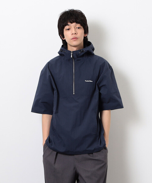 Purple&Yellow(パープルアンドイエロー)の「コットンナイロンツイル アノラック(ブルゾン・メンズ・ネイビー/ブラック・SMALL/MEDIUM/LARGE)」の15枚目の写真