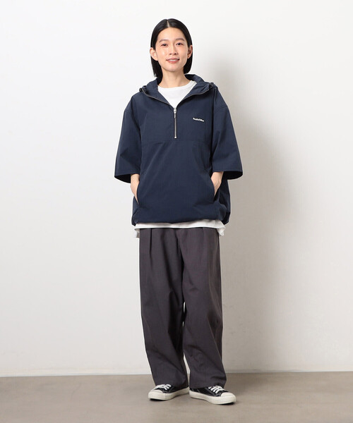 Purple&Yellow(パープルアンドイエロー)の「コットンナイロンツイル アノラック(ブルゾン・メンズ・ネイビー/ブラック・SMALL/MEDIUM/LARGE)」の16枚目の写真