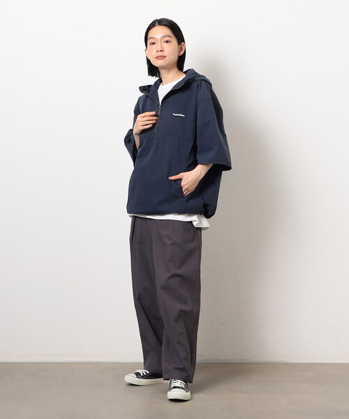 Purple&Yellow(パープルアンドイエロー)の「コットンナイロンツイル アノラック(ブルゾン・メンズ・ネイビー/ブラック・SMALL/MEDIUM/LARGE)」の17枚目の写真