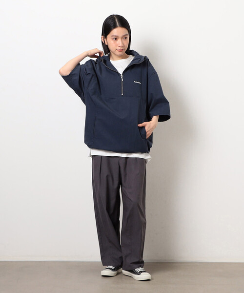 Purple&Yellow(パープルアンドイエロー)の「コットンナイロンツイル アノラック(ブルゾン・メンズ・ネイビー/ブラック・SMALL/MEDIUM/LARGE)」の18枚目の写真