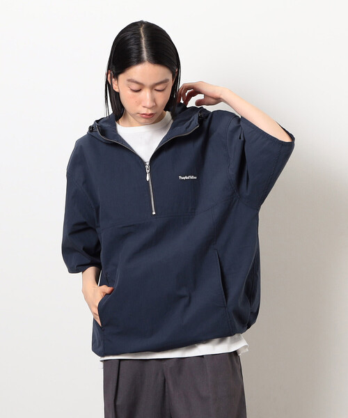 Purple&Yellow(パープルアンドイエロー)の「コットンナイロンツイル アノラック(ブルゾン・メンズ・ネイビー/ブラック・SMALL/MEDIUM/LARGE)」の20枚目の写真