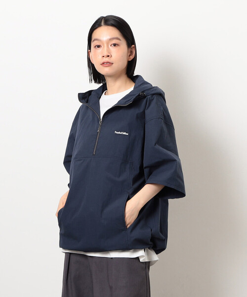 Purple&Yellow(パープルアンドイエロー)の「コットンナイロンツイル アノラック(ブルゾン・メンズ・ネイビー/ブラック・SMALL/MEDIUM/LARGE)」の21枚目の写真