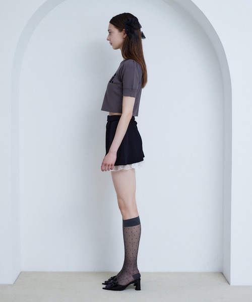 Seemi. byNICECLAUP（ シーミーバイナイスクラップ）の「【Seemi.】レースセットアップ（ワンピース・レディース・ブラック/ホワイト・FREE）」の19枚目の写真