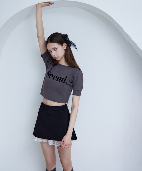 Seemi. byNICECLAUP（ シーミーバイナイスクラップ）の「【Seemi.】レースセットアップ（ワンピース・レディース・ブラック/ホワイト・FREE）」の21枚目の写真