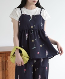 花柄キャミビスチェ