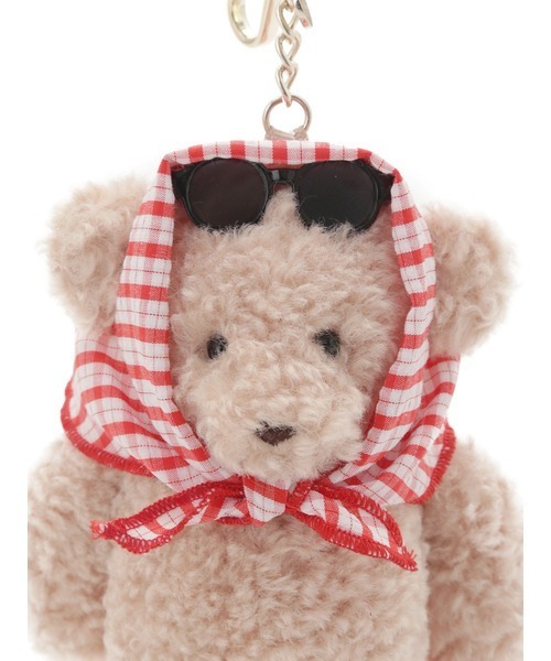 LILY BROWN(リリーブラウン)の「Lily Bear スカーフスタイルチャーム(キーホルダー・レディース・チャコールグレー/ホワイト/その他/ベージュ/ピンク・FREE)」の16枚目の写真