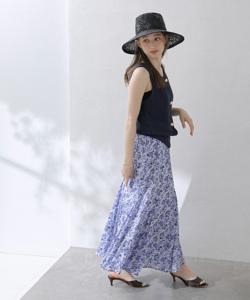 La TOTALITE（ラトータリテ）の「【洗える】ハイツイストニットベスト（ベスト・レディース・ホワイト/ネイビー・FREE）」の10枚目の写真