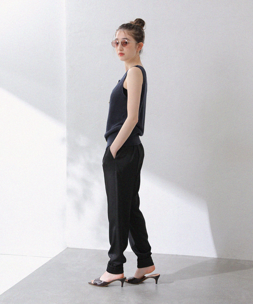 La TOTALITE（ラトータリテ）の「【洗える】ハイツイストニットベスト（ベスト・レディース・ホワイト/ネイビー・FREE）」の16枚目の写真