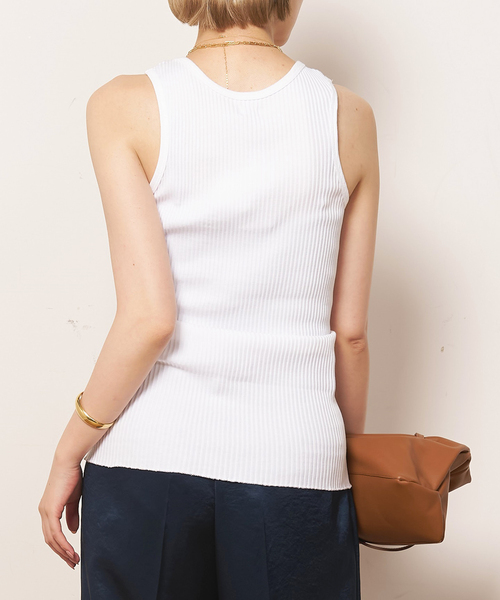 AP STUDIO(エーピーストゥディオ)の「【TanC TOKYO/タンクトウキョウ】スキントップ(タンクトップ・レディース・ホワイト/ブラック・FREE)」の3枚目の写真