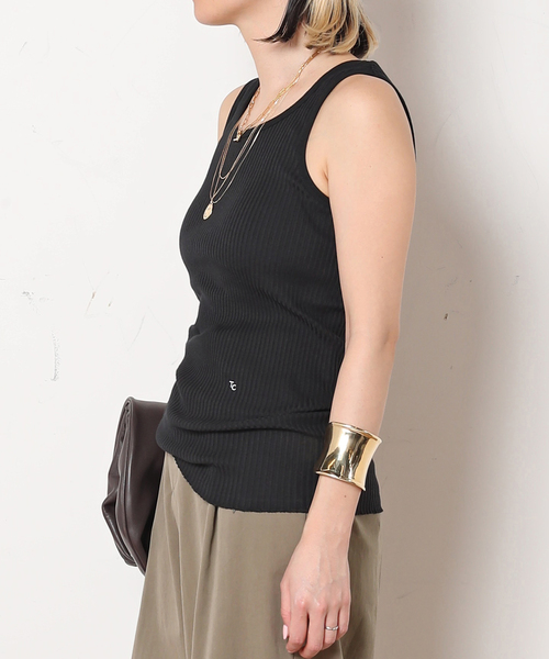 AP STUDIO(エーピーストゥディオ)の「【TanC TOKYO/タンクトウキョウ】スキントップ(タンクトップ・レディース・ホワイト/ブラック・FREE)」の8枚目の写真