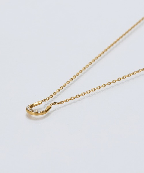 Phoebe（フィービィー）の「【金属アレルギー対応】リッチラインホースシューネックレス/馬蹄/全長:40cm+5cm/サージカルステンレス（ネックレス・レディース・イエローゴールド/シルバー・FREE）」の5枚目の写真