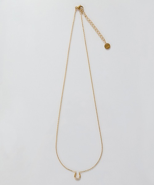 Phoebe（フィービィー）の「【金属アレルギー対応】リッチラインホースシューネックレス/馬蹄/全長:40cm+5cm/サージカルステンレス（ネックレス・レディース・イエローゴールド/シルバー・FREE）」の11枚目の写真