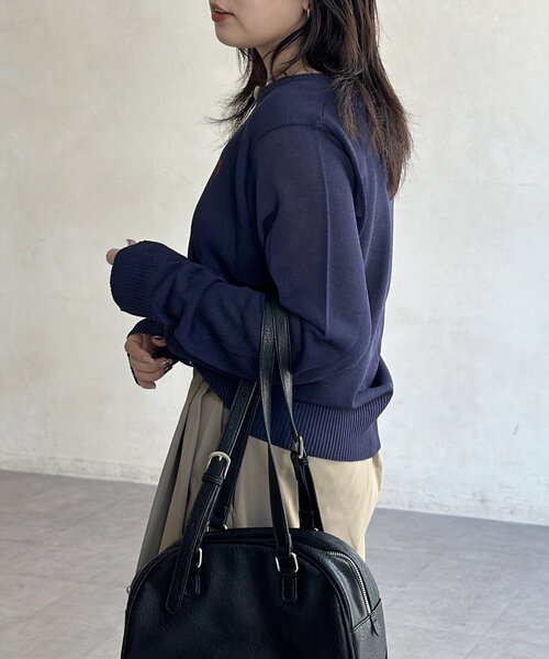 U.S. POLO ASSN.（ユーエスポロアッスン）の「シアーカーディガン（カーディガン/ボレロ・レディース・ネイビー/レッド/グレー/アイボリー・FREE）」の20枚目の写真