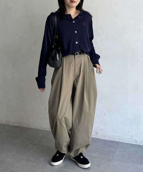 U.S. POLO ASSN.（ユーエスポロアッスン）の「シアーカーディガン（カーディガン/ボレロ・レディース・ネイビー/レッド/グレー/アイボリー・FREE）」の21枚目の写真