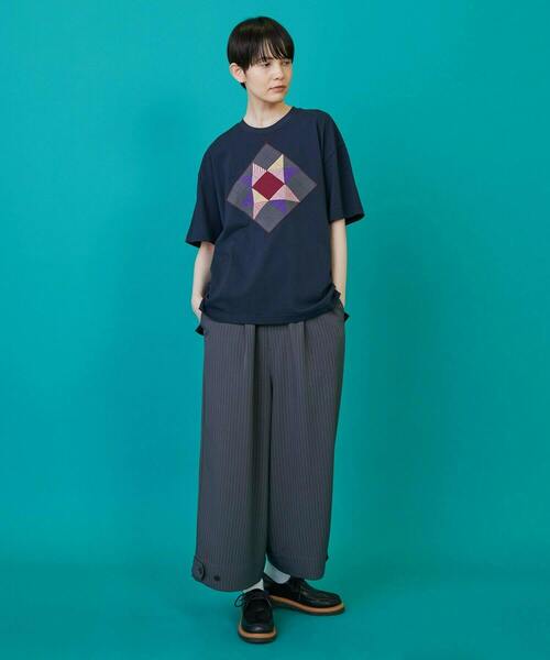 FRAPBOIS(フラボア)の「キルティックT(Tシャツ/カットソー・レディース・ネイビー/オフホワイト・2/1)」の17枚目の写真