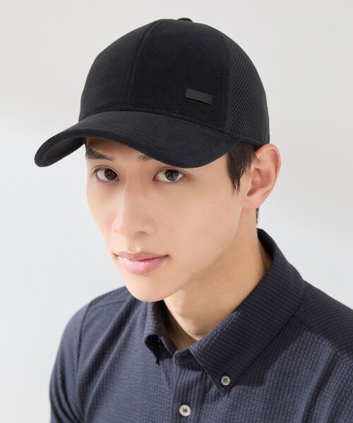 JUN&ROPE'（ジュンアンドロペ）の「パイルメッシュキャップ（キャップ・メンズ・ブラック/チャコールグレー/ホワイト・FREE）」の4枚目の写真