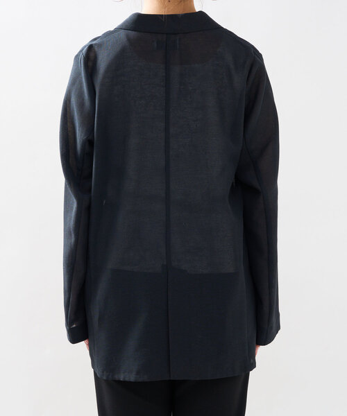 un dix cors（アンディコール）の「《サラッと羽織れる◎》シアーメッシュジャケット（テーラードジャケット・レディース・ブラック/チャコールグレー/ベージュ・FREE）」の18枚目の写真