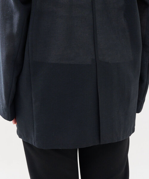 un dix cors（アンディコール）の「《サラッと羽織れる◎》シアーメッシュジャケット（テーラードジャケット・レディース・ブラック/チャコールグレー/ベージュ・FREE）」の15枚目の写真