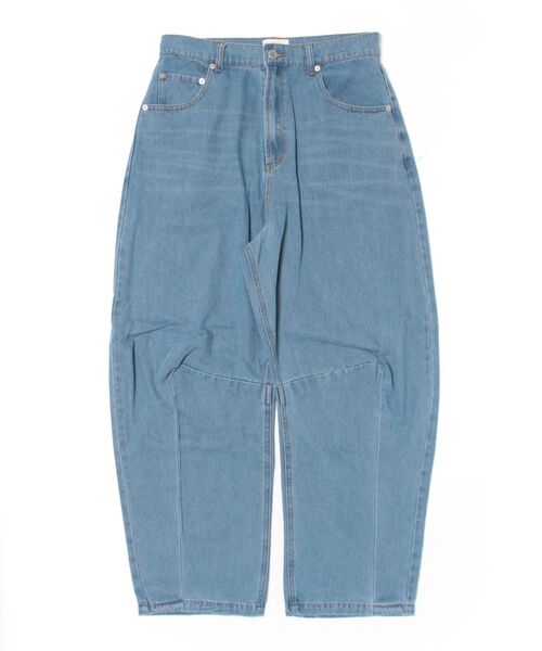 Revo.（レボ）の「【ZOZO限定】デニム カーブパンツ / バレルレッグ デニムパンツ（デニムパンツ・メンズ・ブルー/ブラック・M/L/LL）」の2枚目の写真
