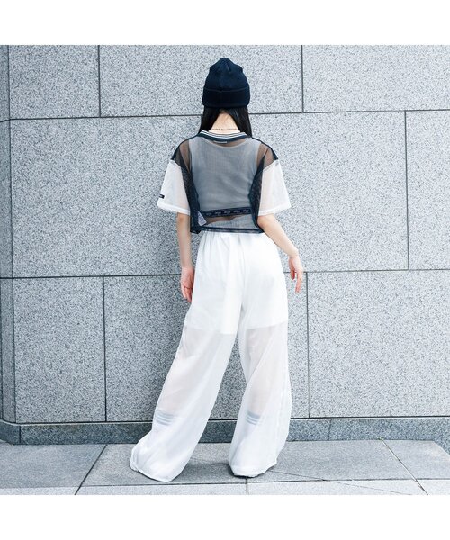 algy（アルジー）の「メッシュクロップドT（Tシャツ/カットソー・キッズ・ブラック/ピンク/ネイビー・XX-SMALL/X-SMALL/MEDIUM/SMALL）」の10枚目の写真