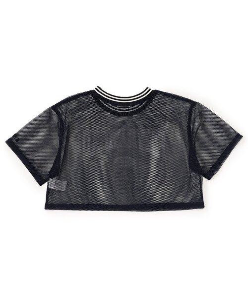 algy（アルジー）の「メッシュクロップドT（Tシャツ/カットソー・キッズ・ブラック/ピンク/ネイビー・XX-SMALL/X-SMALL/MEDIUM/SMALL）」の13枚目の写真