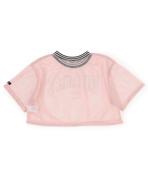 algy（アルジー）の「メッシュクロップドT（Tシャツ/カットソー・キッズ・ブラック/ピンク/ネイビー・XX-SMALL/X-SMALL/MEDIUM/SMALL）」の14枚目の写真