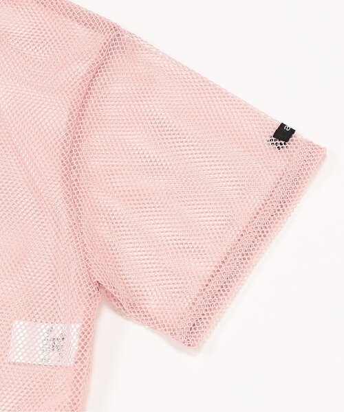 algy（アルジー）の「メッシュクロップドT（Tシャツ/カットソー・キッズ・ブラック/ピンク/ネイビー・XX-SMALL/X-SMALL/MEDIUM/SMALL）」の6枚目の写真