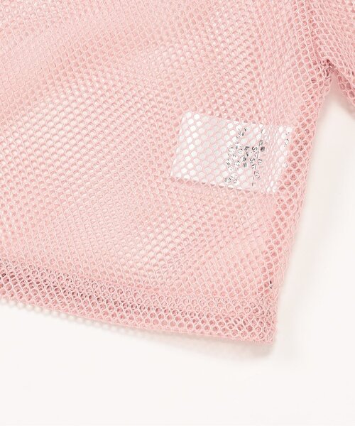 algy（アルジー）の「メッシュクロップドT（Tシャツ/カットソー・キッズ・ブラック/ピンク/ネイビー・XX-SMALL/X-SMALL/MEDIUM/SMALL）」の8枚目の写真