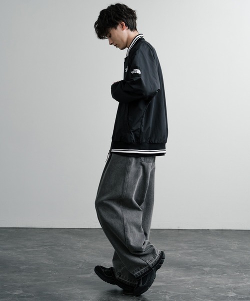 THE NORTH FACE(ザノースフェイス)の「日本未展開モデル THE NORTH FACE ザ・ノースフェイス WHITE LABEL ホワイトレーベル OLEMA EX BOMBER 韓国限定 オーバーサイズワンポイントロゴボンバージャケット(ブルゾン・メンズ・ダークネイビー/ブラック/サンドグレー/ダークグレー・M/L/XL/S/XXL)」の5枚目の写真