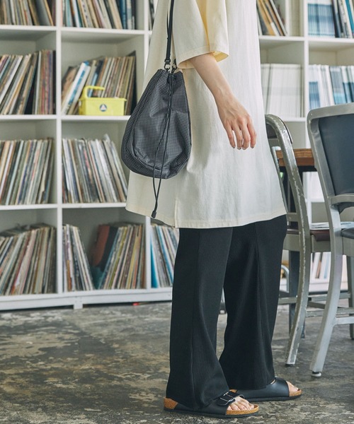 MONO-MART LADY'S（モノマートレディース）の「カットリブ フレア イージーパンツ（その他パンツ・レディース・杢グレー/ブラック/ネイビー/グリーン・S/M）」の15枚目の写真