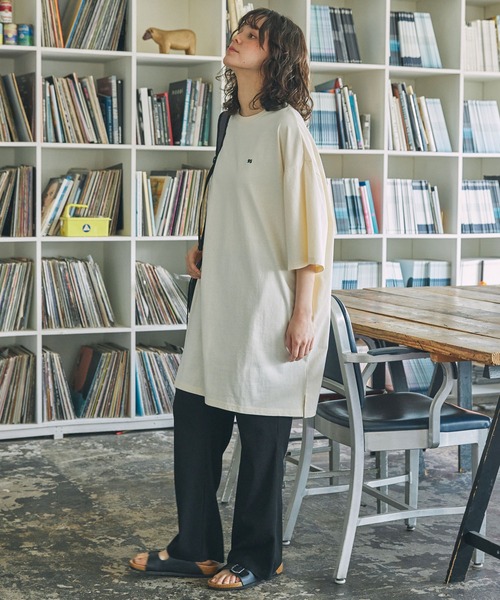 MONO-MART LADY'S（モノマートレディース）の「カットリブ フレア イージーパンツ（その他パンツ・レディース・杢グレー/ブラック/ネイビー/グリーン・S/M）」の18枚目の写真