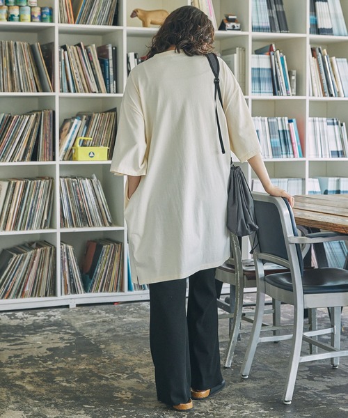 MONO-MART LADY'S（モノマートレディース）の「カットリブ フレア イージーパンツ（その他パンツ・レディース・杢グレー/ブラック/ネイビー/グリーン・S/M）」の19枚目の写真