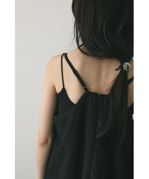 STYLEMIXER（スタイルミキサー）の「ティアードキャミワンピース（ワンピース・レディース・アイボリー/ブラック/サックスブルー・SMALL/MEDIUM）」の15枚目の写真