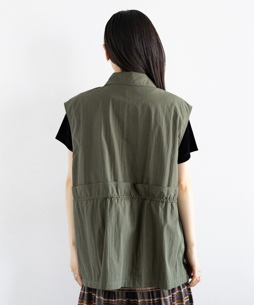 RAGEBLUE（レイジブルー）の「ウエストフリルミリタリーベスト（ベスト・レディース・ホワイト/カーキ・FREE）」の17枚目の写真