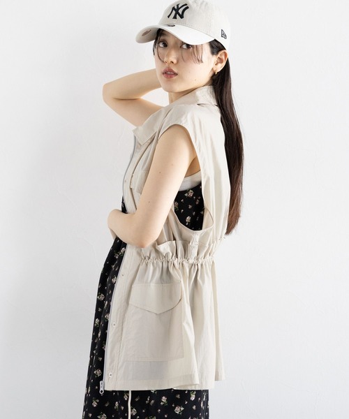RAGEBLUE（レイジブルー）の「ウエストフリルミリタリーベスト（ベスト・レディース・ホワイト/カーキ・FREE）」の8枚目の写真