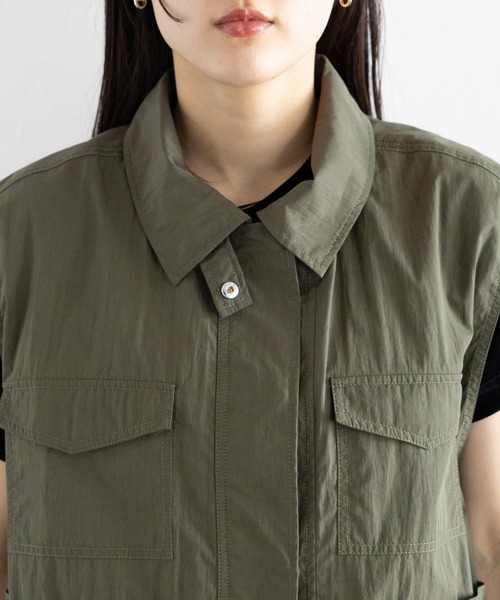 RAGEBLUE（レイジブルー）の「ウエストフリルミリタリーベスト（ベスト・レディース・ホワイト/カーキ・FREE）」の22枚目の写真