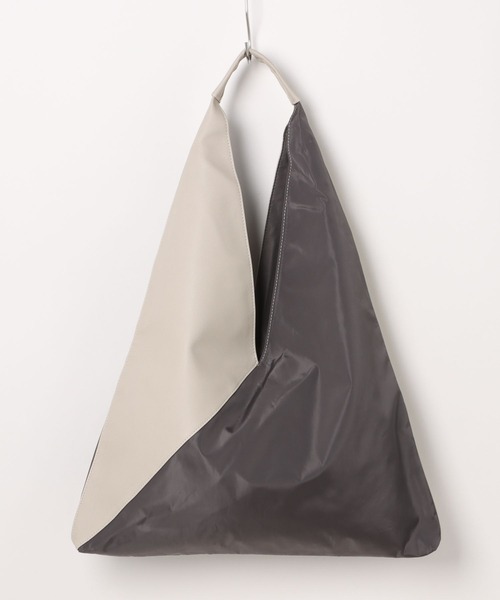 Edit Sheen（エディットシーン）の「コンビ素材トライアングルトート（トートバッグ・レディース・ベージュ/ブラック/グレー・FREE）」の12枚目の写真