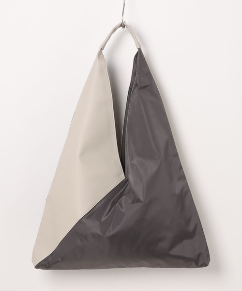 Edit Sheen（エディットシーン）の「コンビ素材トライアングルトート（トートバッグ・レディース・ベージュ/ブラック/グレー・FREE）」の15枚目の写真