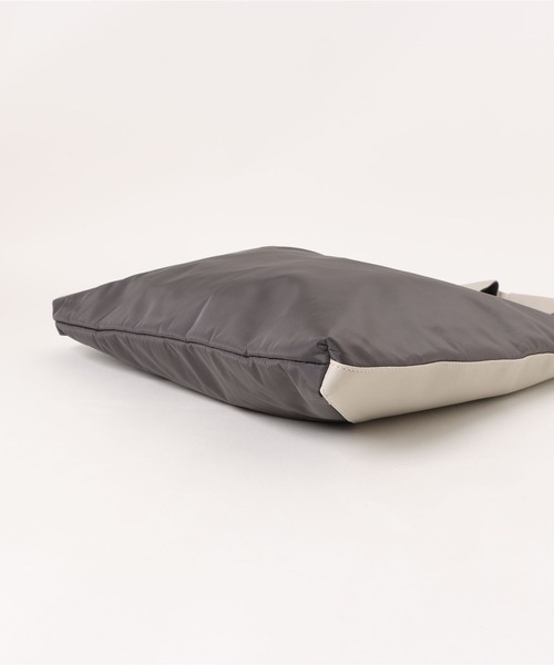 Edit Sheen（エディットシーン）の「コンビ素材トライアングルトート（トートバッグ・レディース・ベージュ/ブラック/グレー・FREE）」の16枚目の写真