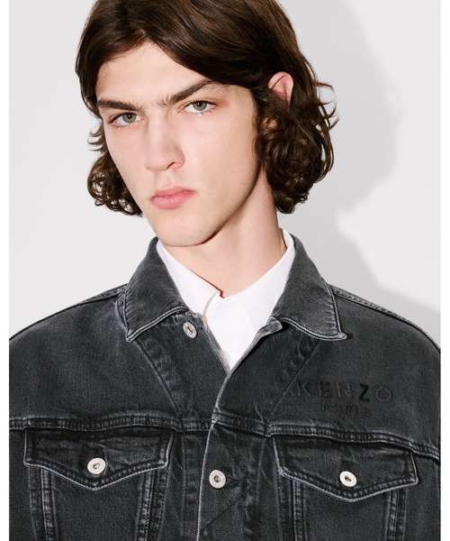 KENZO（ケンゾー）の「'Boke Flower' エンブロイド トラッカー ジャケット（デニムジャケット・メンズ・ブラック系その他6・MEDIUM/LARGE）」の2枚目の写真