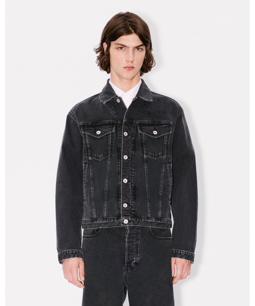 KENZO（ケンゾー）の「'Boke Flower' エンブロイド トラッカー ジャケット（デニムジャケット・メンズ・ブラック系その他6・MEDIUM/LARGE）」の5枚目の写真