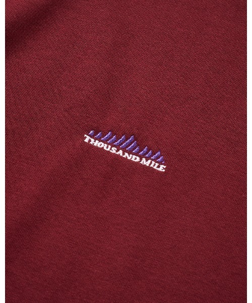 THOUSAND MILE（サウザンドマイル）の「【THOUSAND MILE】LONG SLEEVE T-SHIRT/ロングスリーブTシャツ（Tシャツ/カットソー・メンズ・ネイビー/ホワイト/ボルドー/グリーン/ブラック/グレー/ライトブラウン・XS/S/M/L/XL）」の9枚目の写真