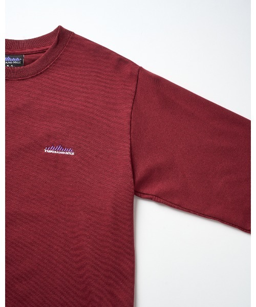 THOUSAND MILE（サウザンドマイル）の「【THOUSAND MILE】LONG SLEEVE T-SHIRT/ロングスリーブTシャツ（Tシャツ/カットソー・メンズ・ネイビー/ホワイト/ボルドー/グリーン/ブラック/グレー/ライトブラウン・XS/S/M/L/XL）」の10枚目の写真