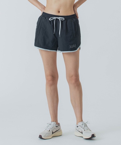 X-girl SPORTS(エックスガールスポーツ)の「WIND UP SHORTS(その他パンツ・レディース・グレー/ライトイエロー/ブラック/ホワイト・SMALL/MEDIUM/LARGE)」の14枚目の写真