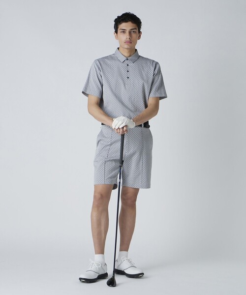 UNITED ARROWS Golf ホワイトショートパンツ Mサイズ メンズ ジャガード ショートパンツ