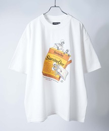【Starting Over/スターティングオーバー】rusty logo hard wash T-shirt/ラスティーロゴ ハードウオッシュ 半袖Tシャツ ワンポイント ブランドロゴ バックプリント